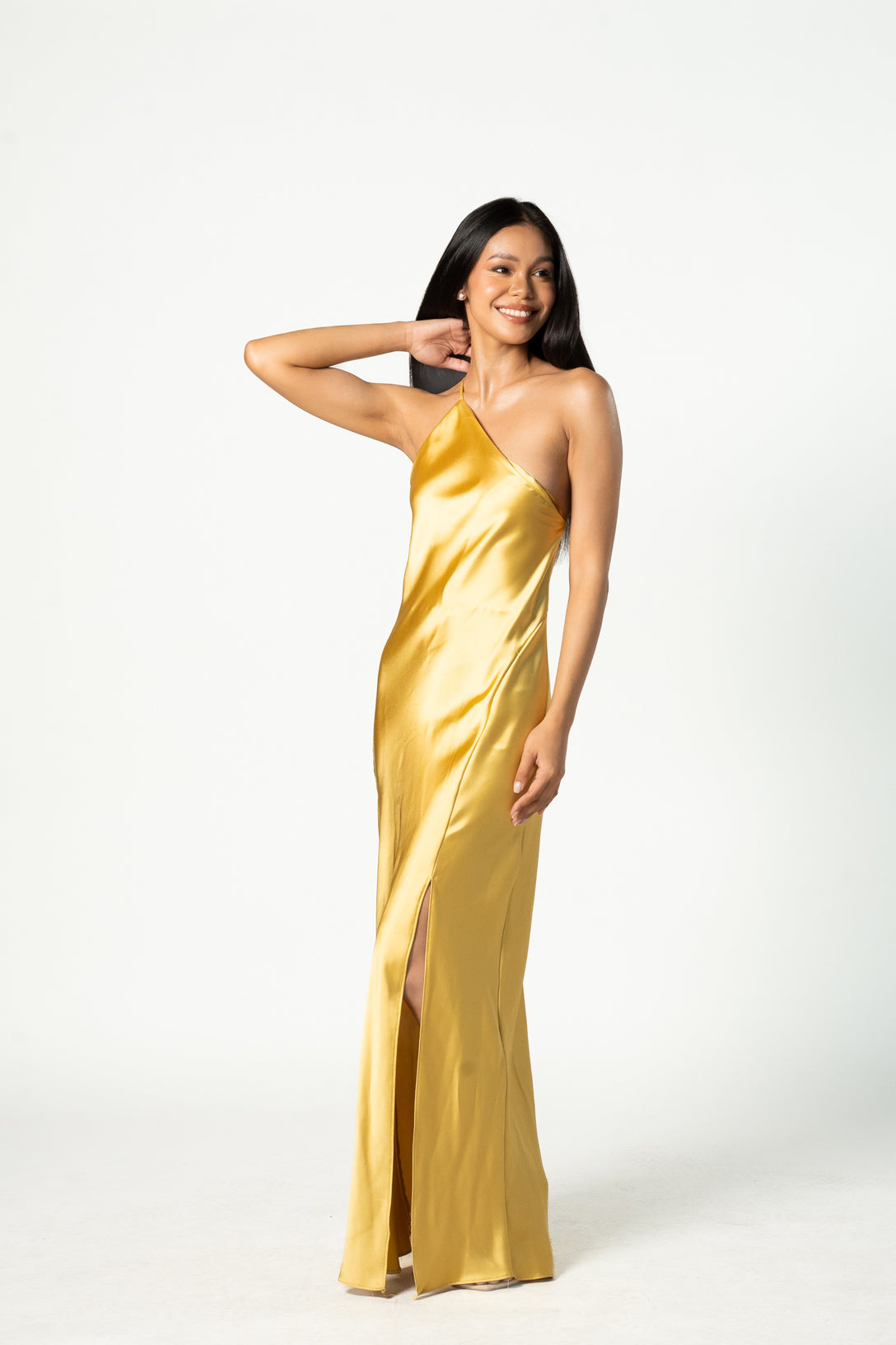 Yellow Satin Dress Found Studio Yellow Satin Dress Found Studio