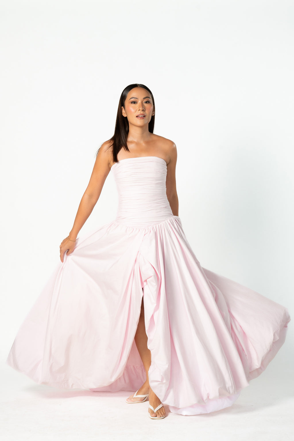 Violette Bubble Hem Maxi Dress