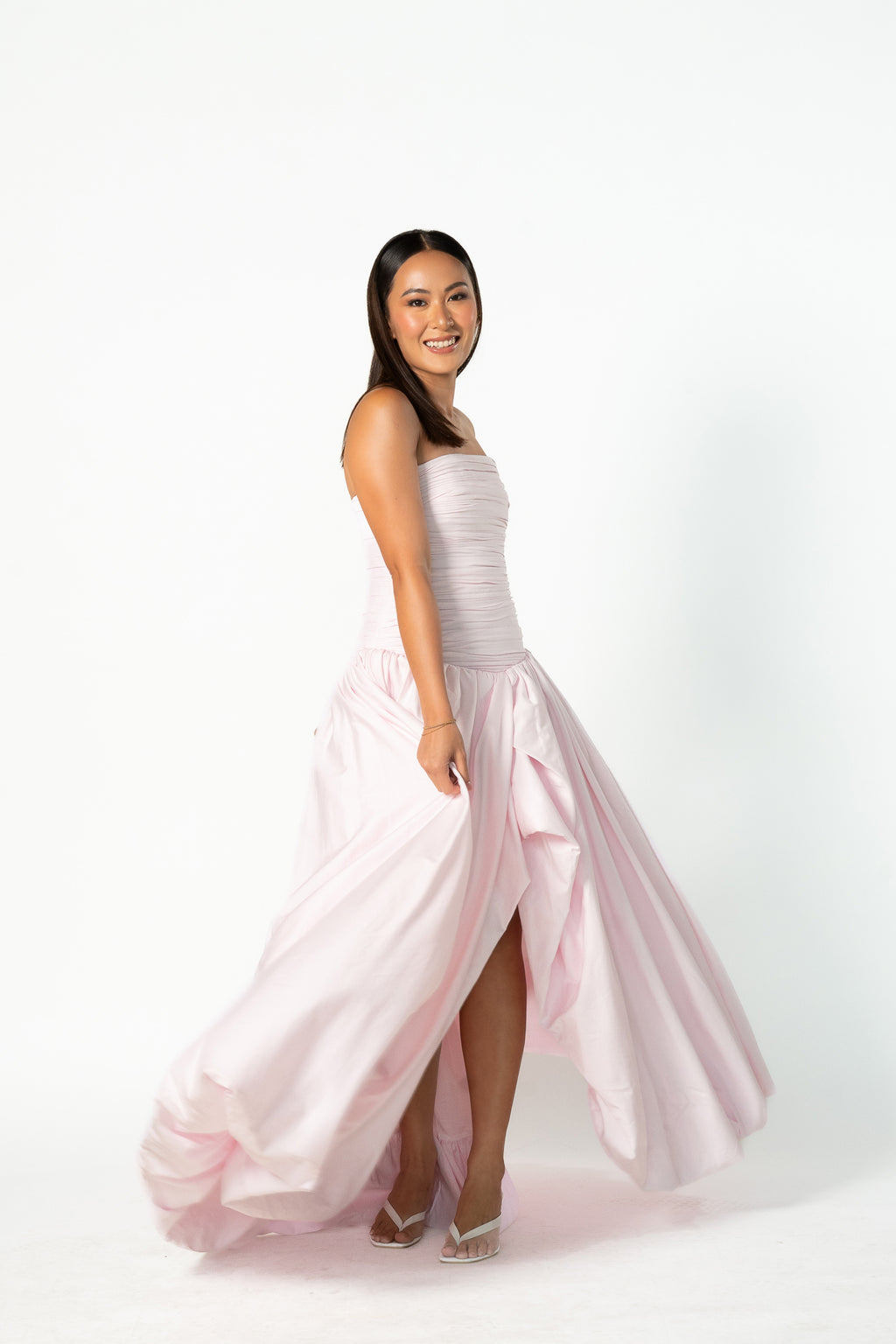 Violette Bubble Hem Maxi Dress