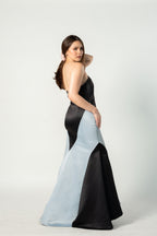 Black and Silver Serpentina Gown