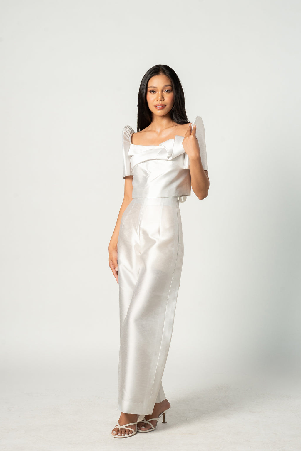 White Filipiniana Set