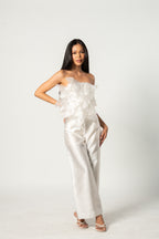 White Bloom Floral Top