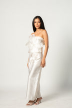 White Bloom Floral Top