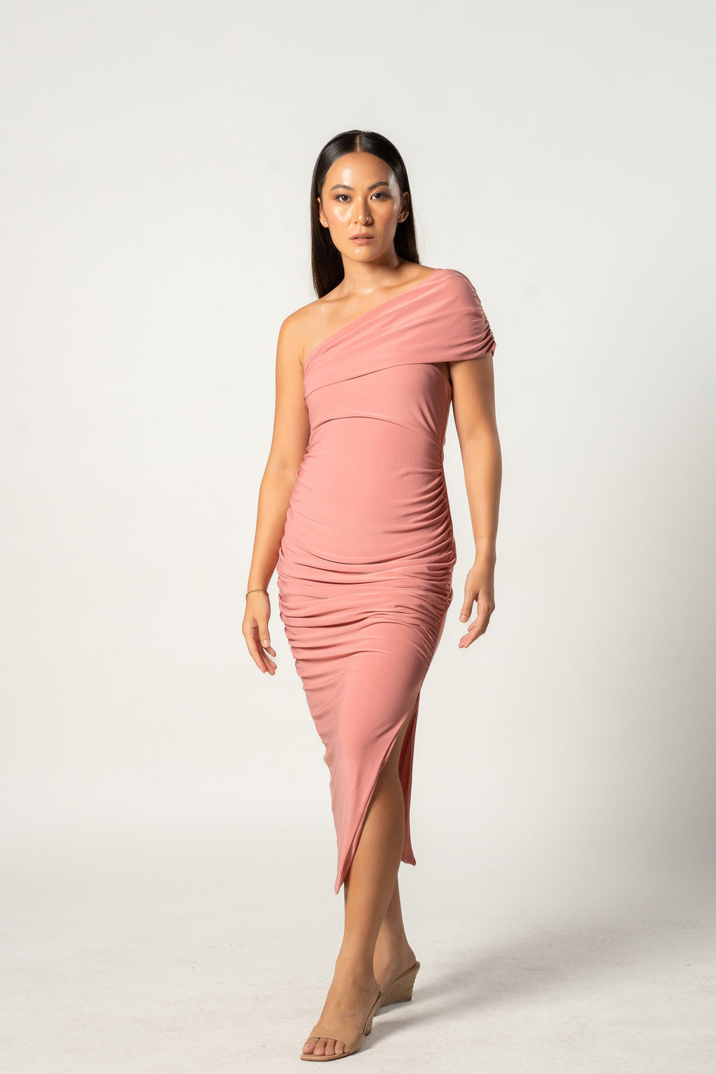 Blush Maternity Midi