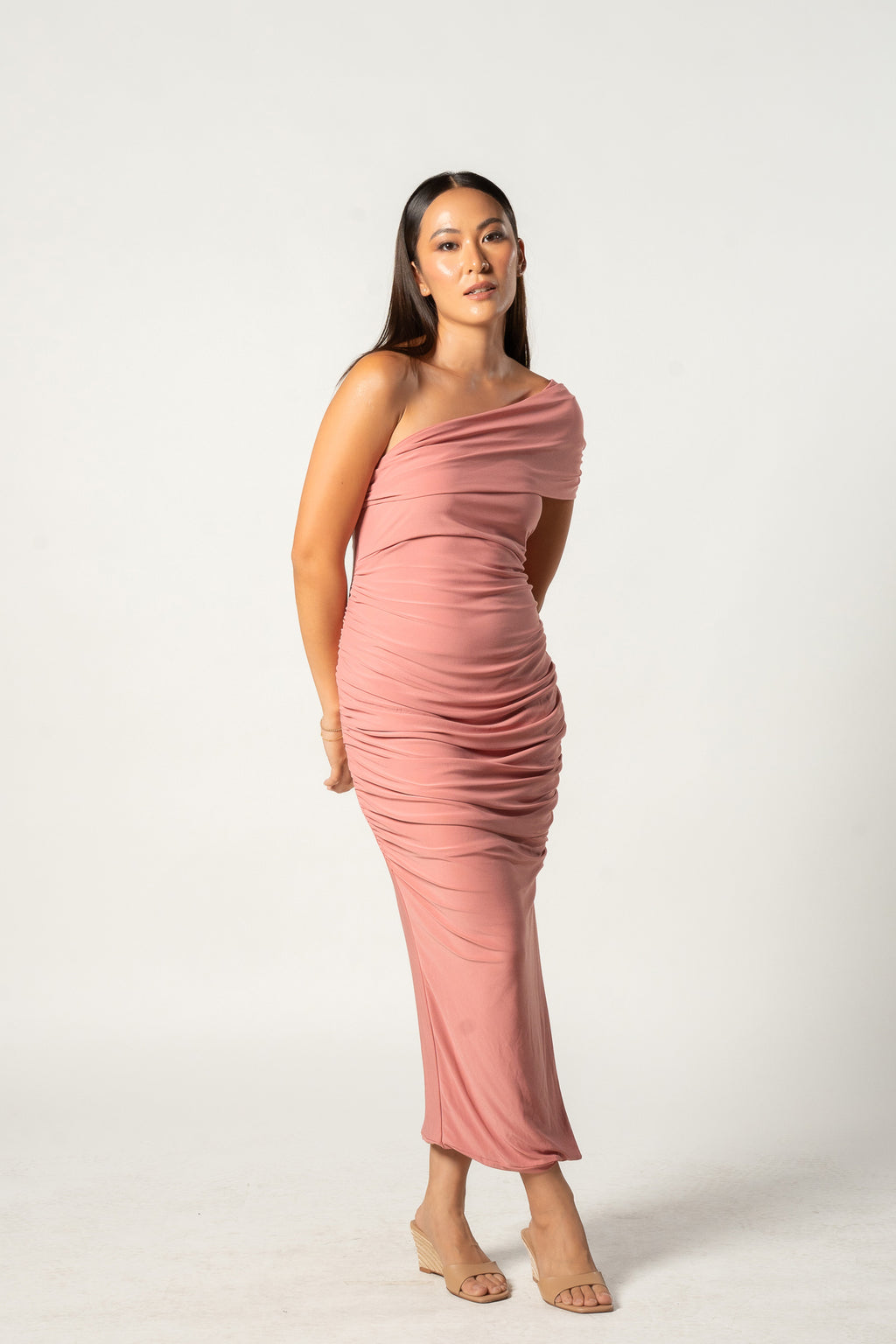 Blush Maternity Midi
