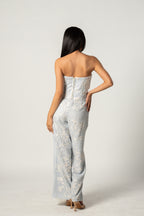 Blue Floral Bow Co-ord