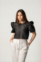 Filipiniana Modern Black Top