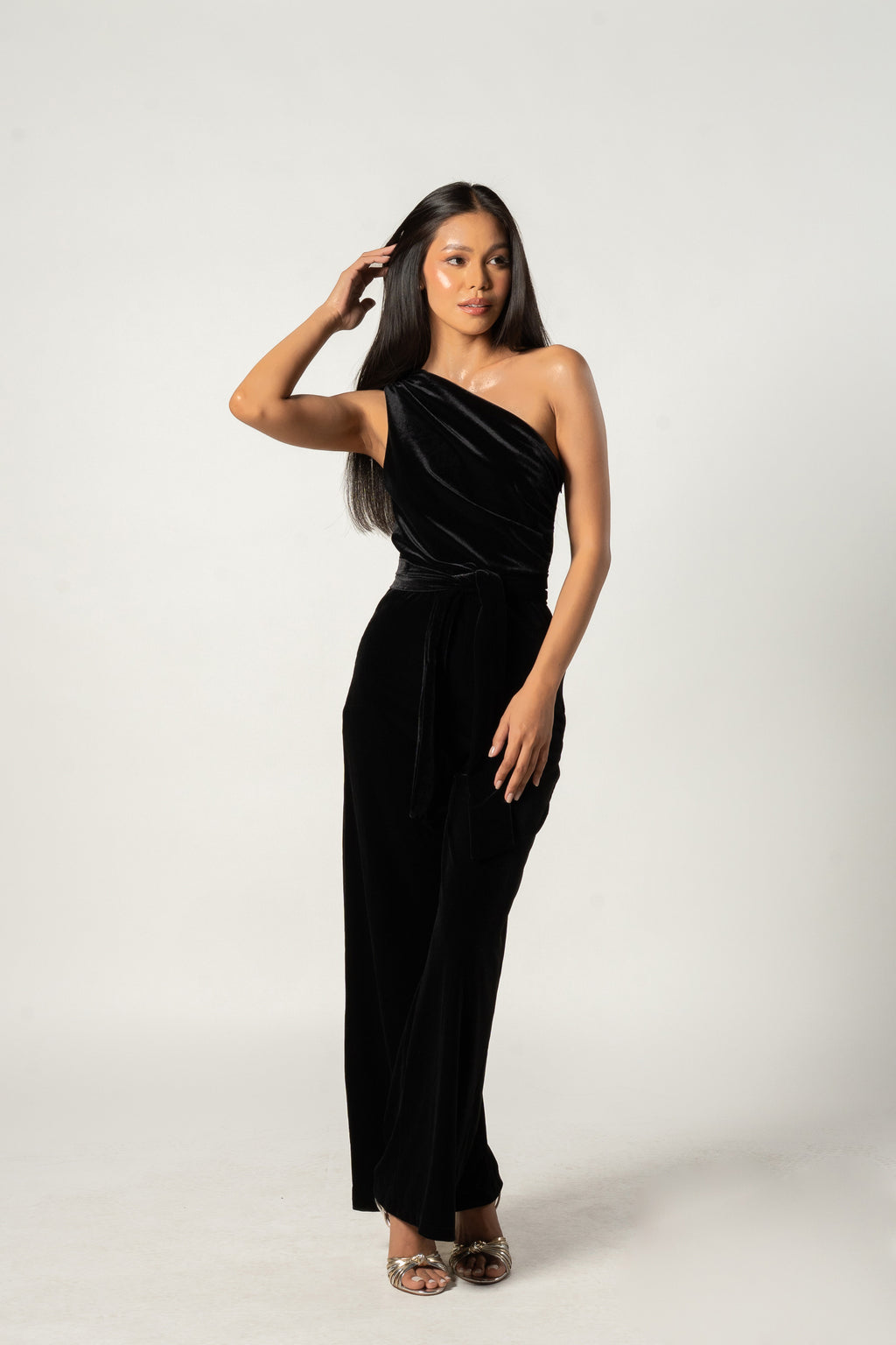 Black Velvet Jumpsuit