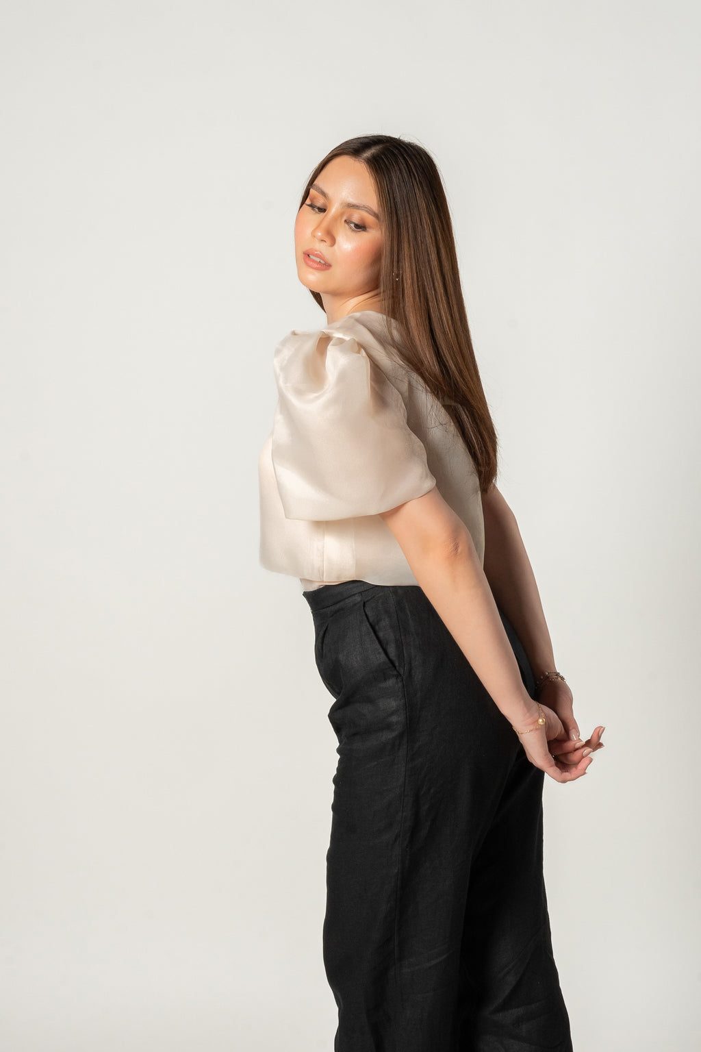 Filipiniana Modern Beige Top