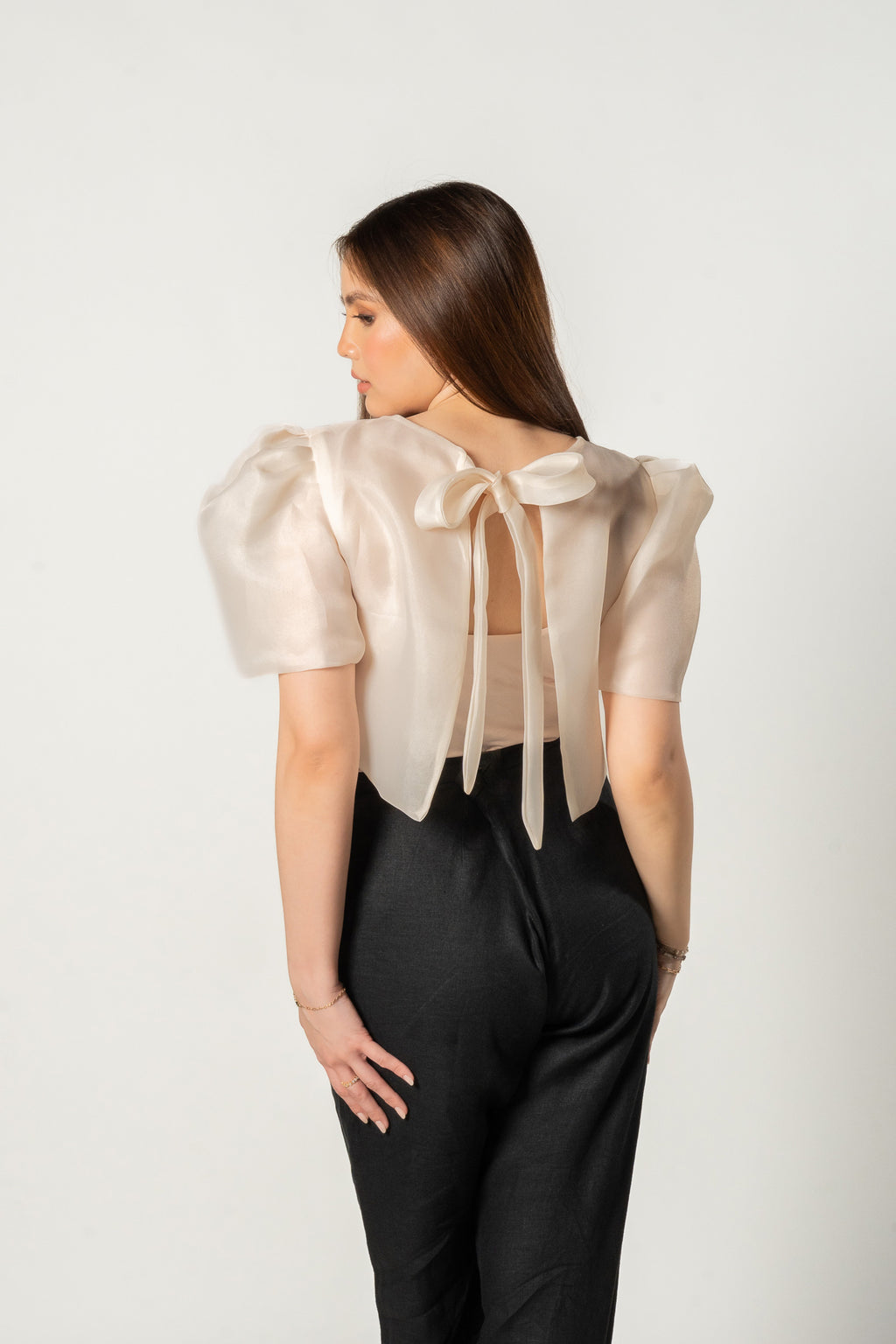 Filipiniana Modern Beige Top