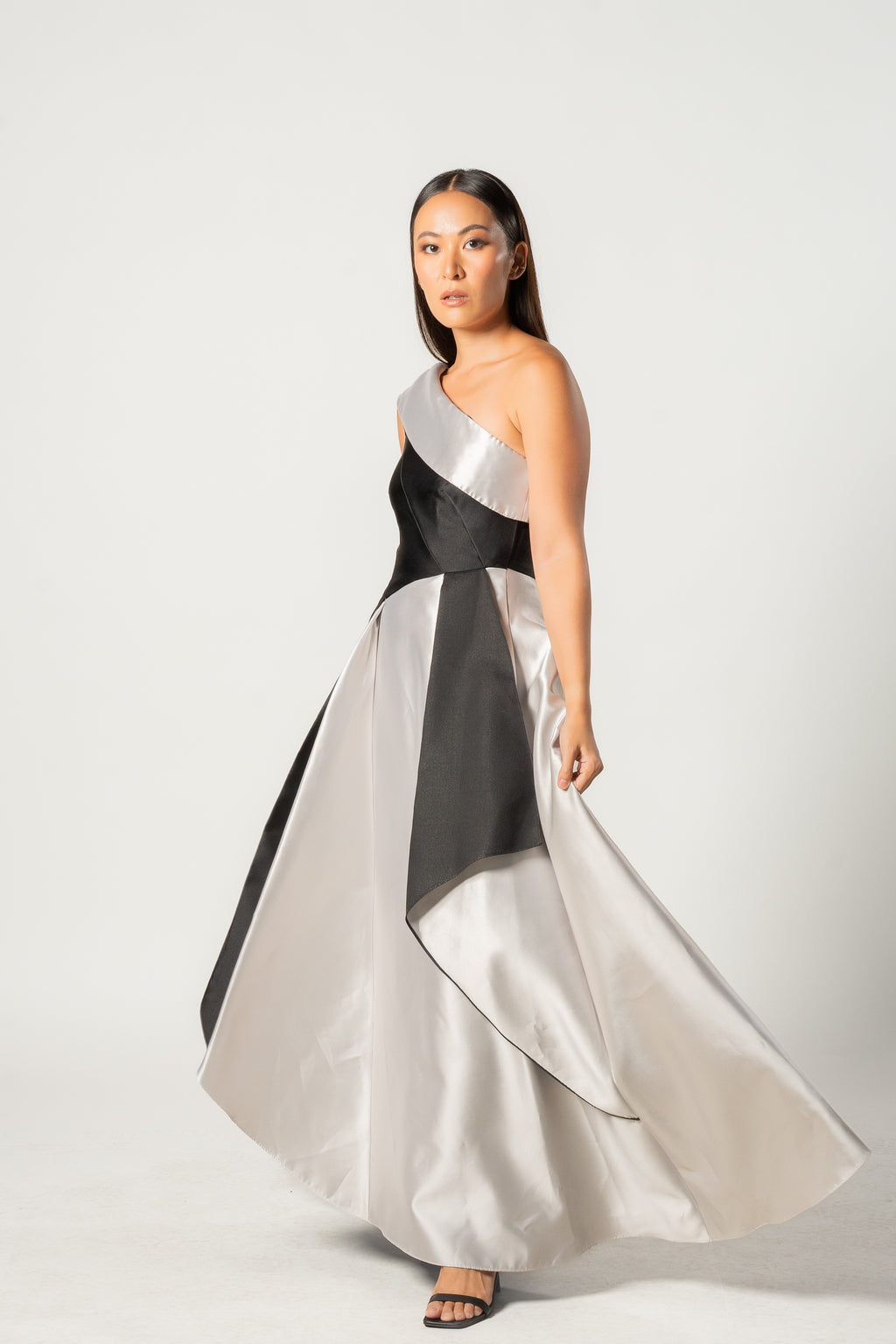 Vintage Black and Silver Gown