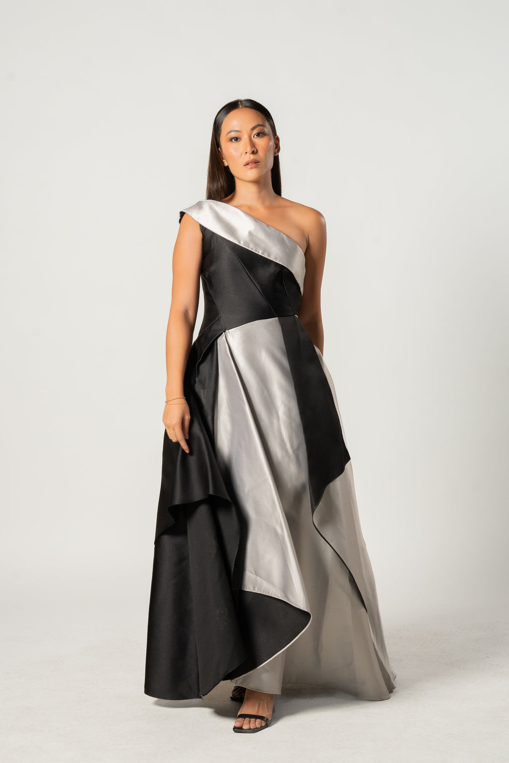Vintage Black and Silver Gown