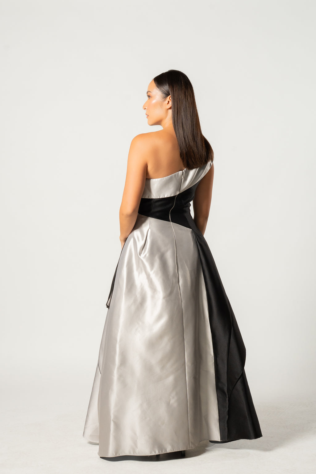Vintage Black and Silver Gown