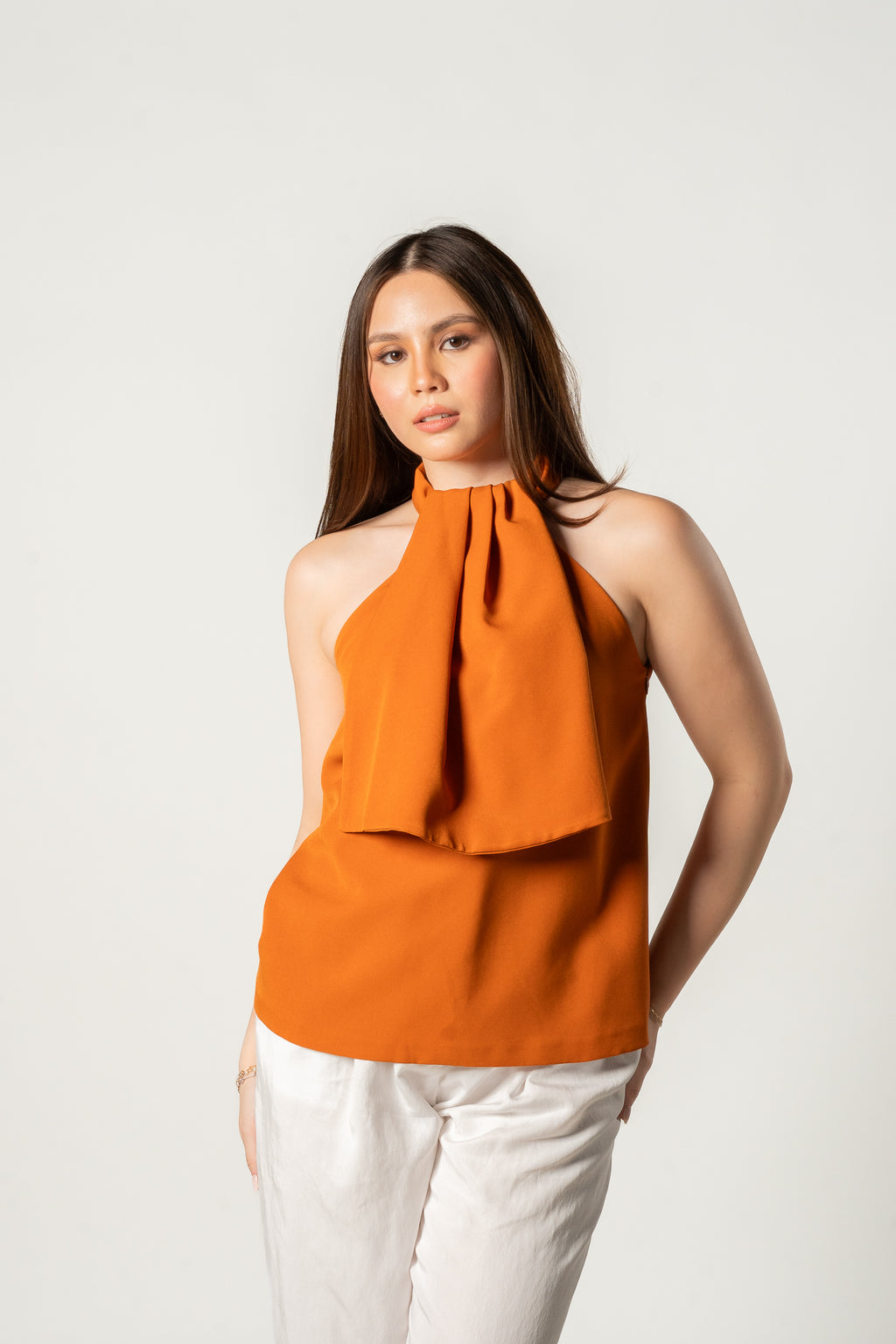 Orange Sleeveless Top