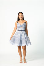 Crush Twist Front Mini Dress