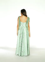Sage Green Sequins Gown