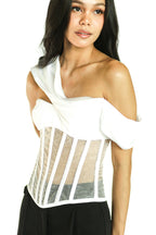 White Corset Top