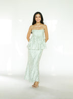 Mint Green Top and Skirt Set