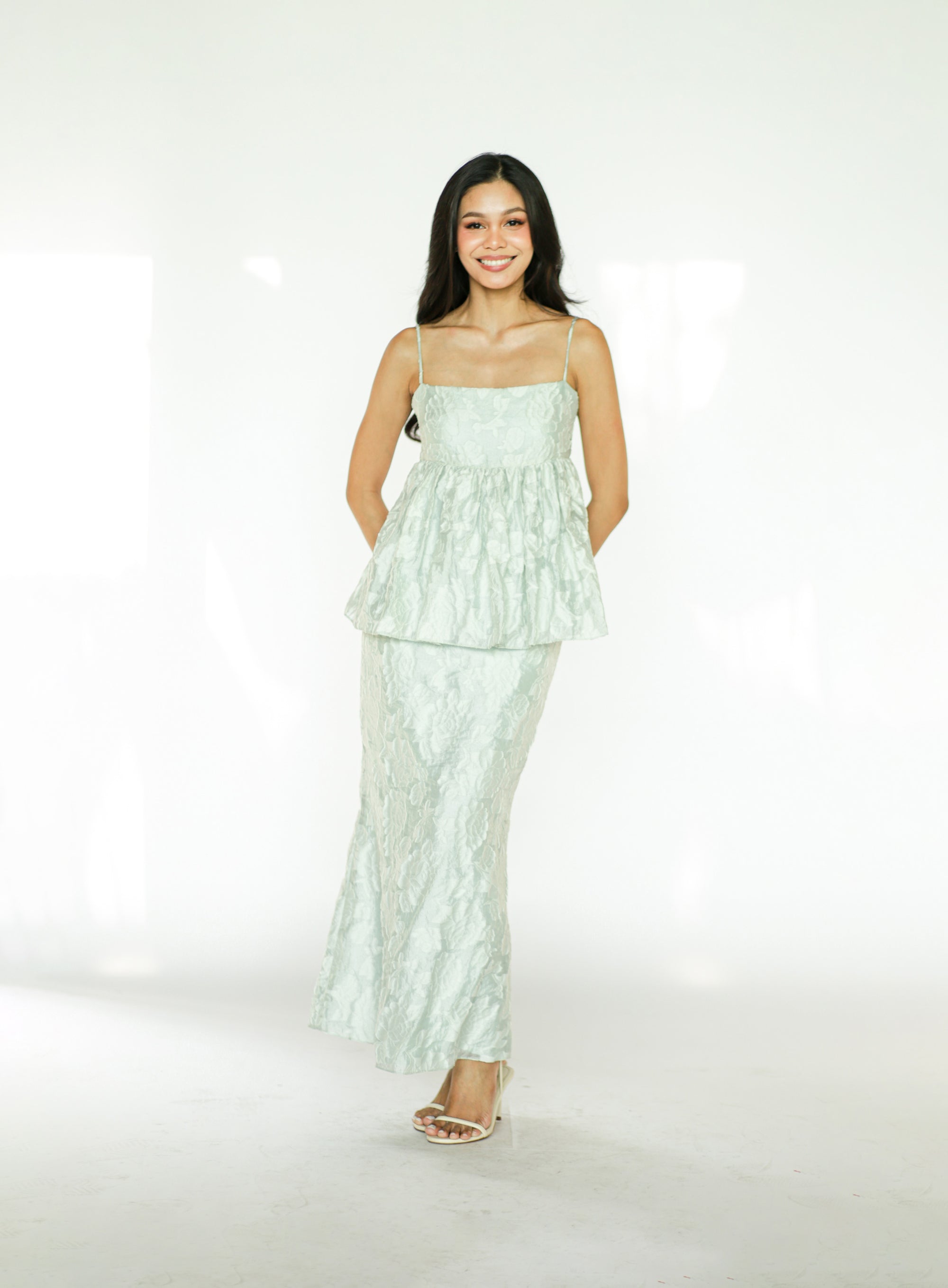 Mint Green Top and Skirt Set