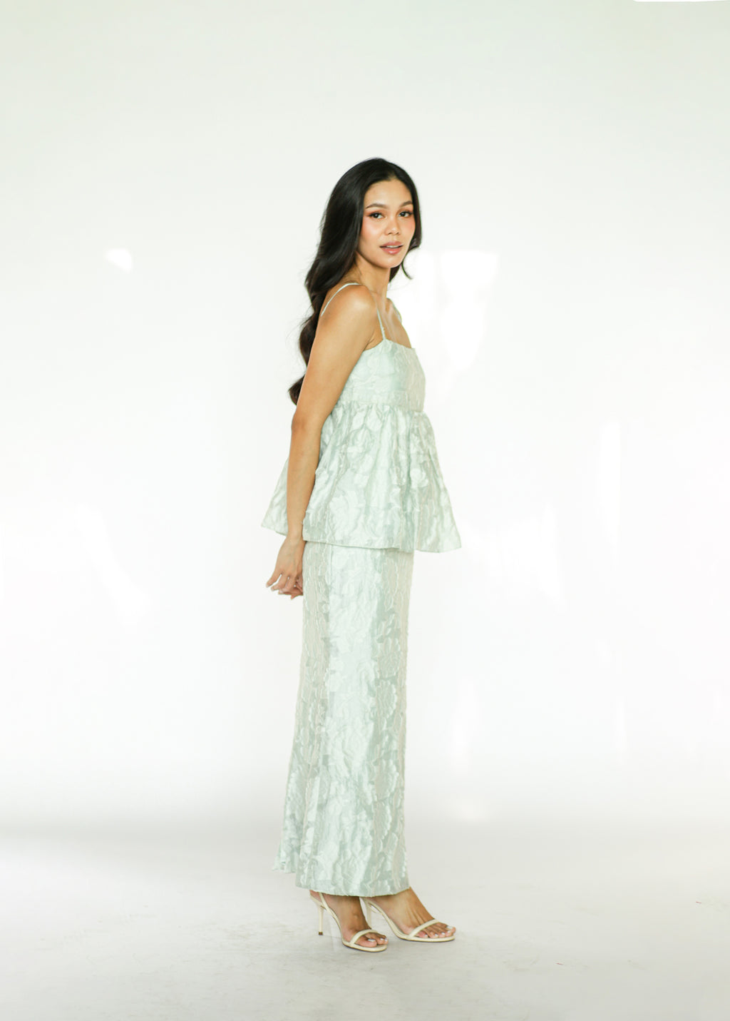 Mint Green Top and Skirt Set