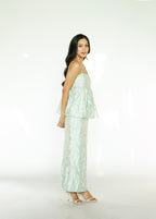 Mint Green Top and Skirt Set