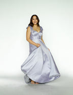 Lavender Bustier Maxi Dress