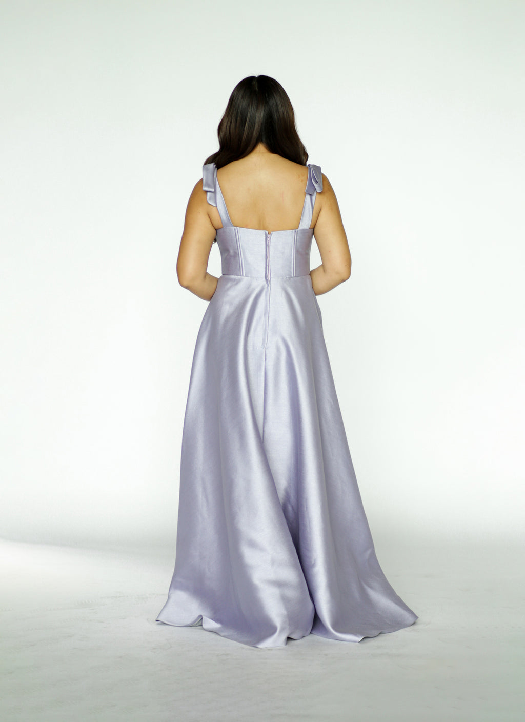Lavender Bustier Maxi Dress