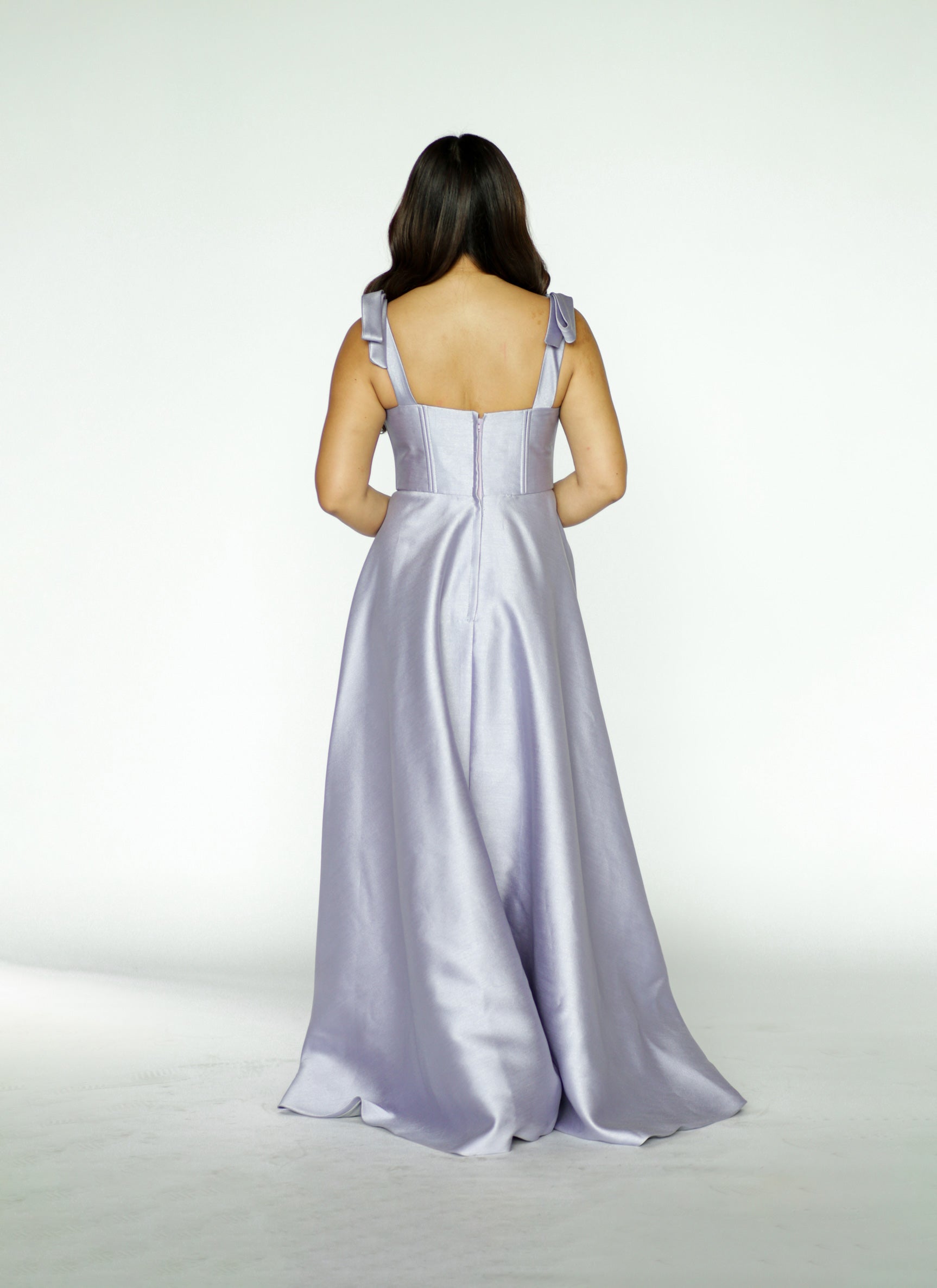 Lavender Bustier Maxi Dress
