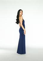 Navy Blue Maxi Dress