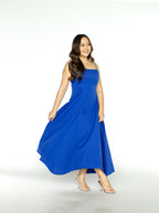 Royal Blue Spaghetti Midi Dress