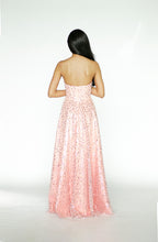 Pink Sequins Tube Gown