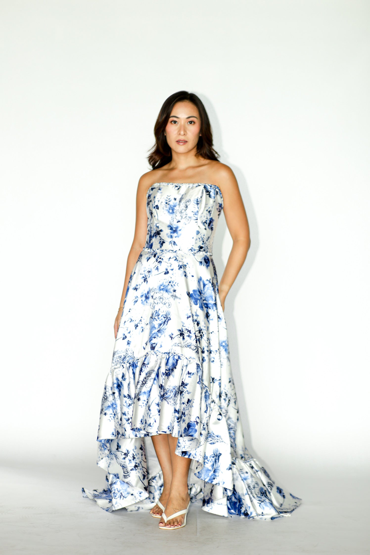 Blue Floral Maxi Dress