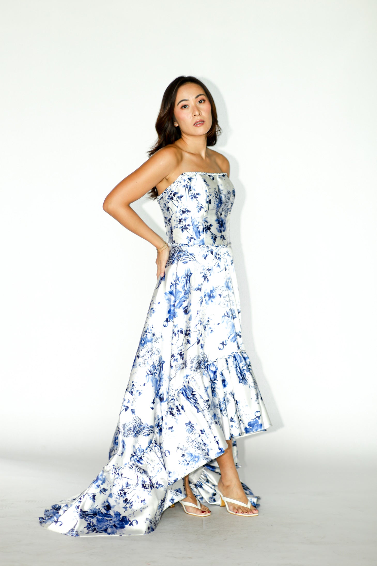 Blue Floral Maxi Dress