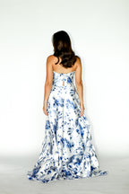 Blue Floral Maxi Dress