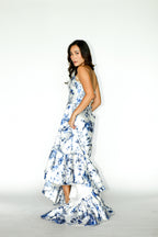 Blue Floral Maxi Dress