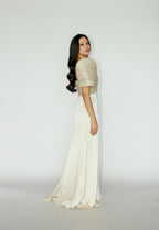 Cream Pearl Embellished Filipiniana