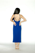 Royal Blue Midi Dress