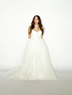 Two Way Beaded Bridal Gown with Detachable Skirt