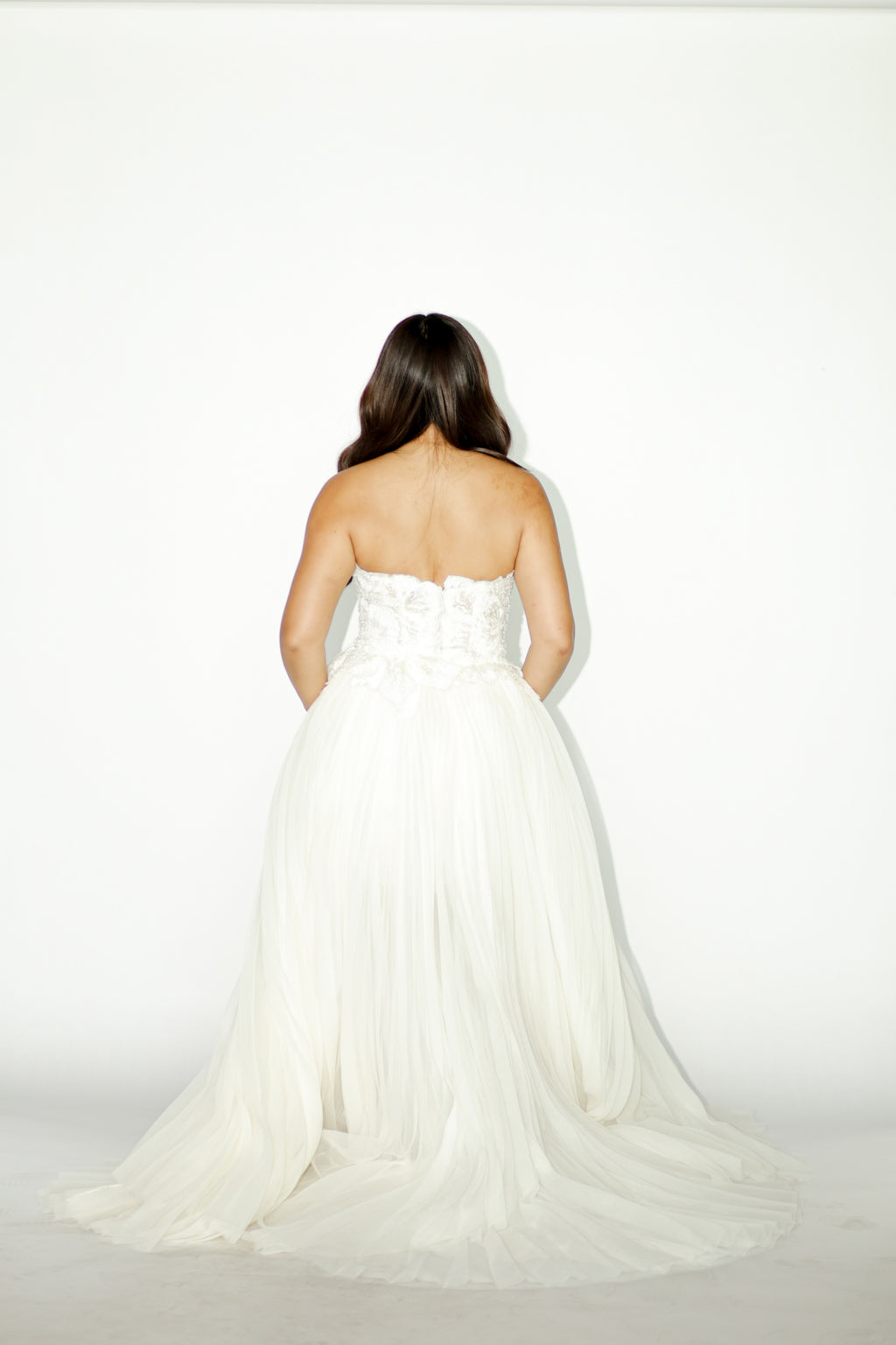 Two Way Beaded Bridal Gown with Detachable Skirt