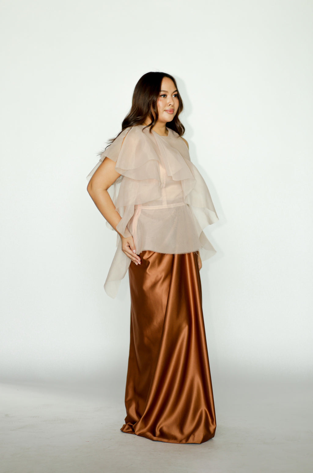 Light Pink Draped Top