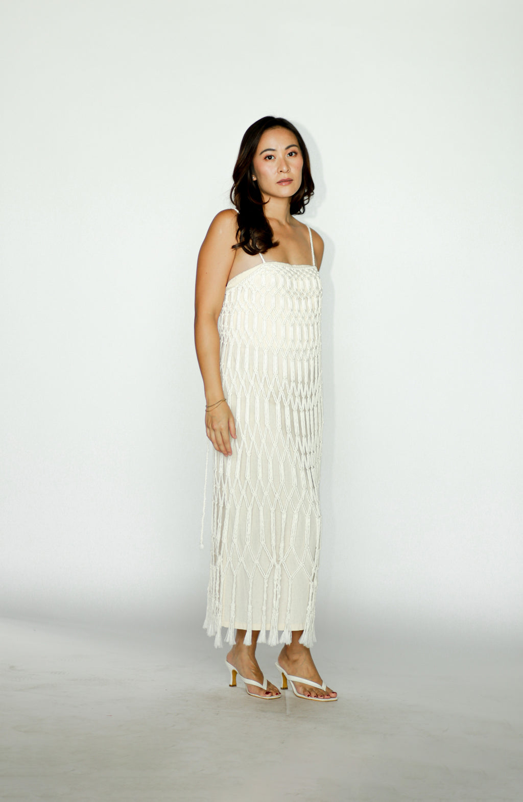 Macrame Dress with Detachable Filipiniana Sleeves
