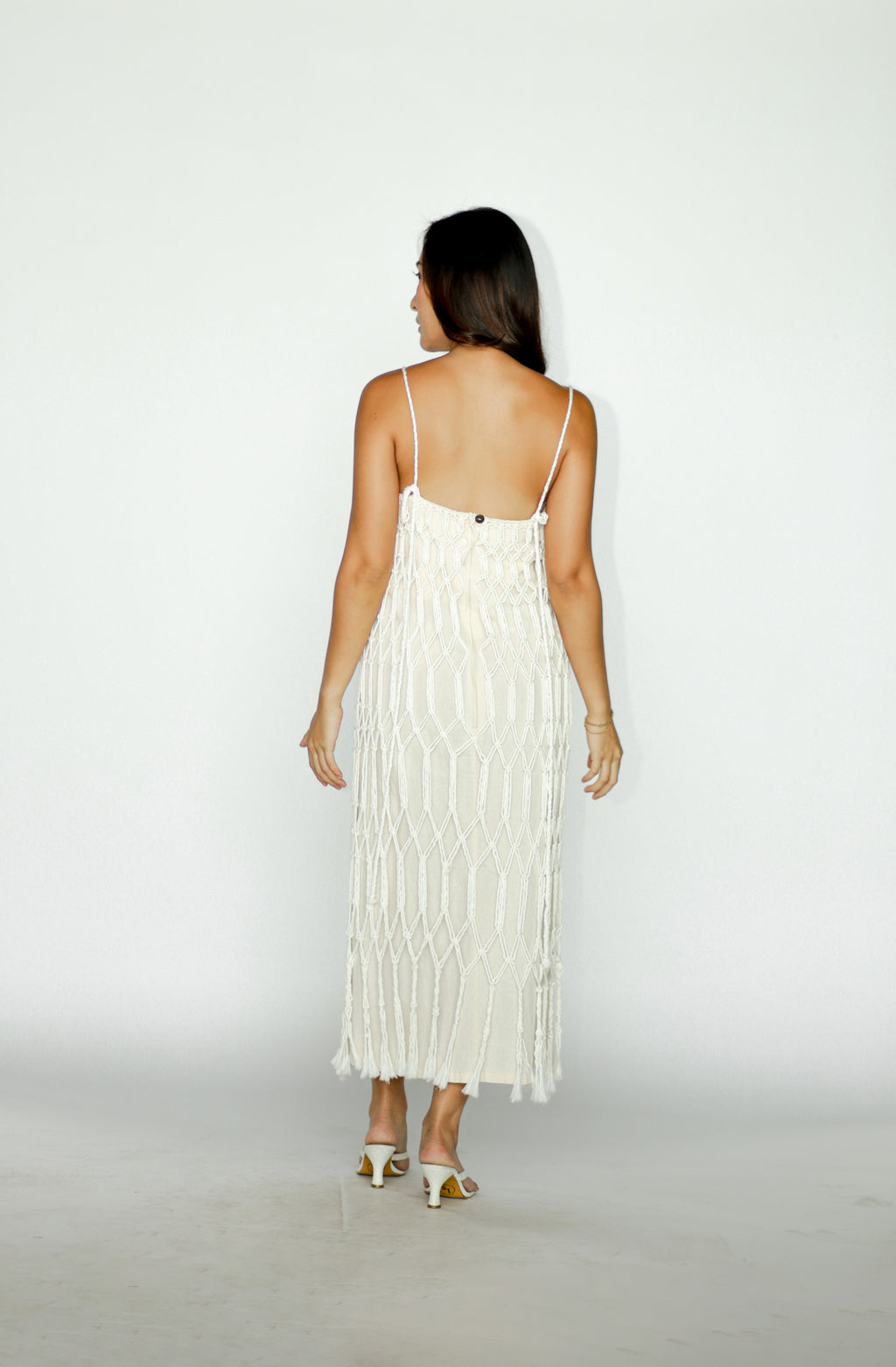 Macrame Dress with Detachable Filipiniana Sleeves