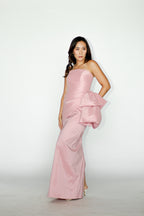 Pink Bow Formal Dress
