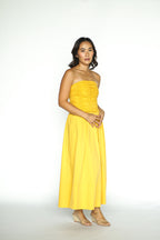 Mustard Tube and Skirt Co-ord