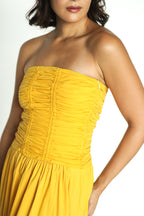 Mustard Tube and Skirt Co-ord