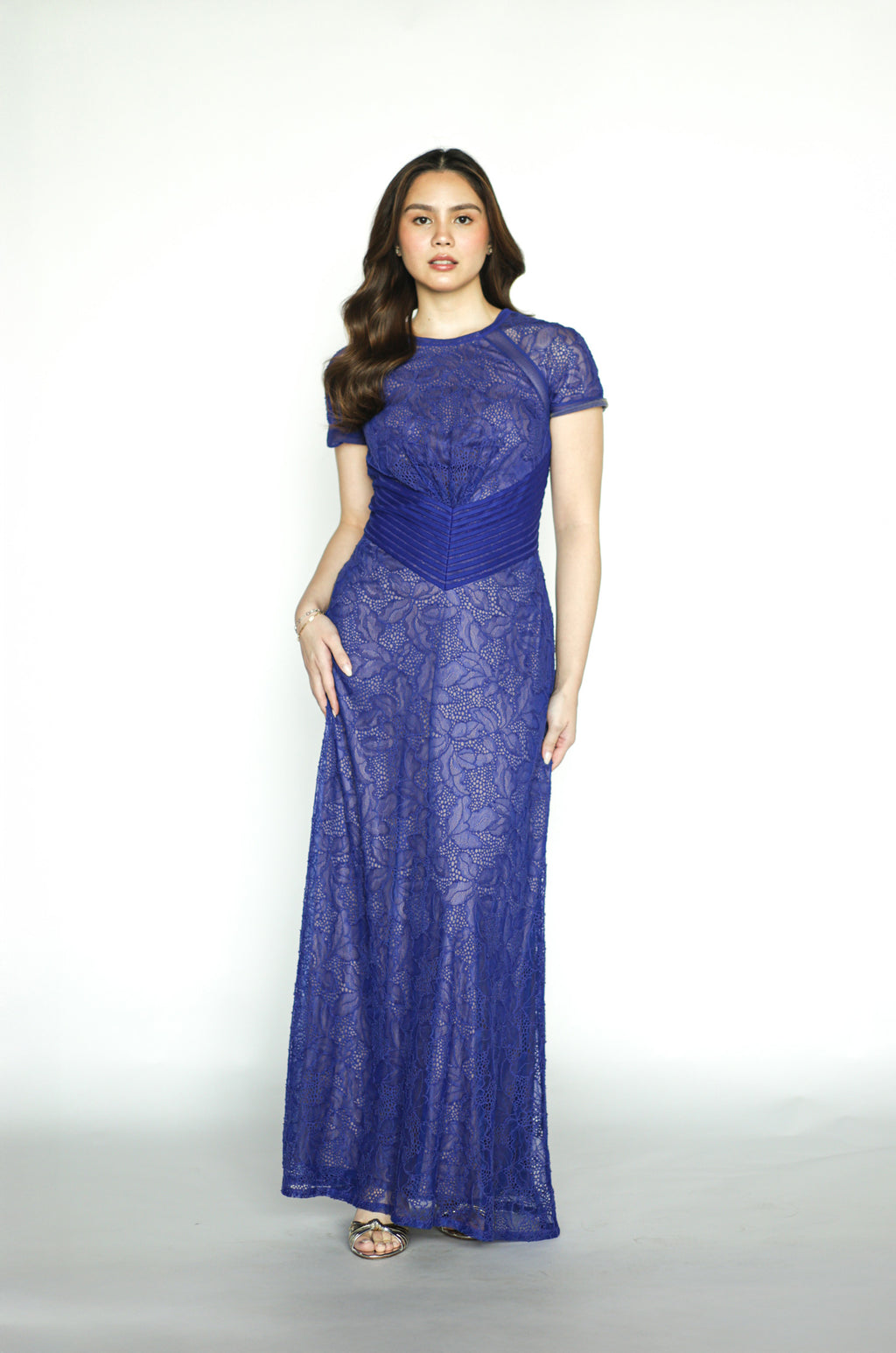 Blue Lace Full Gown