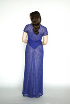 Blue Lace Full Gown