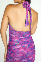 Purple Floral Maxi Dress