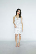 White Checkered Top and Skirt Co-ords