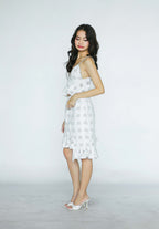 White Checkered Top and Skirt Co-ords